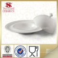 wholesale bone china bulk dinner plate with cover